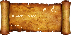Albach Laura névjegykártya